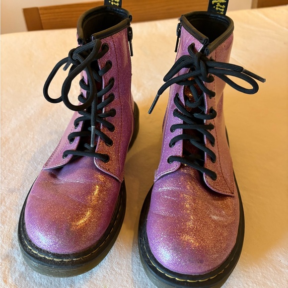 Dr. Martens Other - Girls Dr. Martens Purple Sparkle Boots